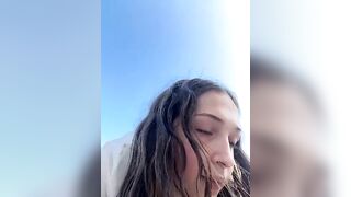 LiahsFantasy - Slutty bitch at sea shows herself on camera and teases herself in front of the camera