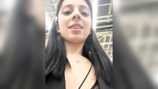 LiLitopp - Young brunette chats nicely and films herself on the street