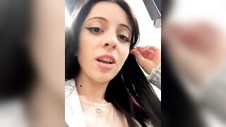 LiLitopp - brunette with small tits shows her pussy with lavence inside on camera and gets pleasure