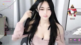 MayaSally - Young Asian girl with big tits sweetly chatting and teasing in front of the camera