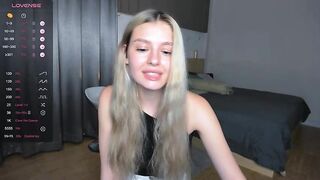 Nensi_blond - Young babe Bondinotchka is shy to parade in front of the camera and sweetly chatting with the chat room