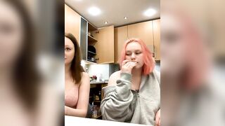 Radiants_two -  Cute college girls chatting and teasing in front of the camera.