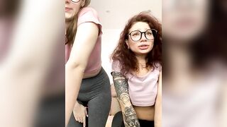 Radiants_two - Cute bitches with small tits sweetly chatting and teasing in front of the camera