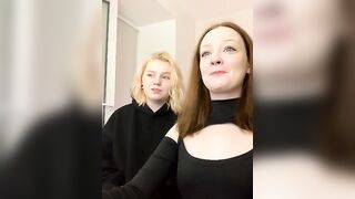 Radiants_two - Two adorable babes sweetly chatting and teasing in front of the camera with their sweet boobs