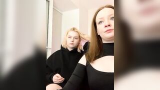 Radiants_two - Two adorable babes sweetly chatting and teasing in front of the camera with their sweet boobs