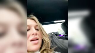 Sweet___Emily - A babe in a car showing lewdness on camera.