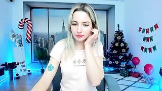 AlicePrings - Young blonde chatting sweetly and teasing in front of the camera