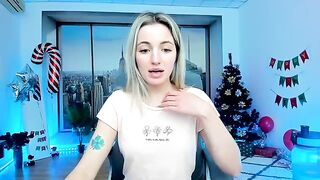 AlicePrings - Skinny blonde chats sweetly and teases in front of the camera