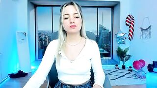 AlicePrings - Baby girl sweetly chats and teases in clothes in front of the camera with her sweet figure