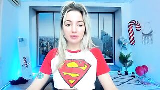 AlicePrings - Young blonde chats sweetly and teases in clothes in front of the camera