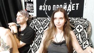 MilanaMax - Couple In Clothes Teasing In Front Of Camera And Cutely Chatting With Chat