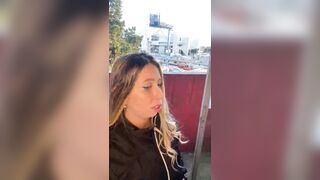 JanneLowry - young babe cute chat and tease in front of camera on street you dressed