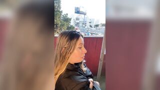 JanneLowry - young babe cute chat and tease in front of camera on street you dressed