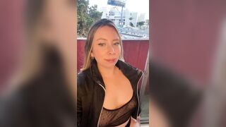 JanneLowry - young babe cute chat and tease in front of camera on street you dressed