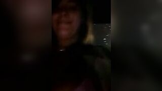 SaritaVelez - Big titted milf films herself on the street and chats sweetly with the chat