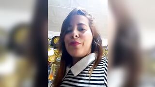 SaritaVelez - Milfochka sweetly chats and teases on camera on the street and is not afraid of anyone